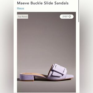 Maeve Buckle Slide Sandals